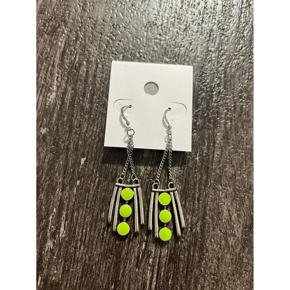 Neon Aztec Tribal Earrings‎ Festival NEW